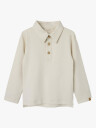 Lil- Atelier Fundo Long Sleeve Slim Top Beige 122/128
