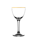 Nick & Nora Gold Rim cocktailglass Rona