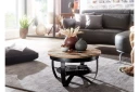 Willowdale Sofabord 60x34 cm med oppbevaring Rundt - Brun/Svart