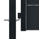 vidaXL Hageport PVC og stål 100x81 cm antrasitt