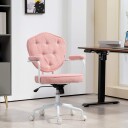 Kontorstol ergonomisk skrivebordsstol med vippefunksjon trekk med knapp høydejusterbar datastol med dreiefunksjon for hjemme