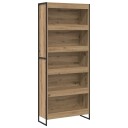  Bokskap 2 pcs Kunstnerisk Eik 80 x 30 x 155 cm Konstruert tre