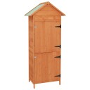 vidaXL Hageoppbevaringsskap brun 42,5x64x190 cm