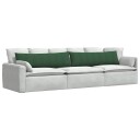  Sofaputer 2 pcs Mørkegrønn 145 x 40 cm Corduroy stoff