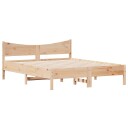  Sengeramme med hodegavl 160x200 cm heltre furu 8721012454651