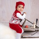 Bluum Strik Strikkesett Julevest 4 frg m/nikkers og nisselue - garnpakke i Bluum Soft Merino Ull