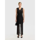 Selected Femme Maxikjole slfOlga SL Slim Ankle Dress Svart