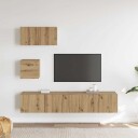  TV benk sett 4 pcs artisan eik 80 x 30 x 30 cm Konstruert tre
