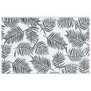 vidaXL Uteteppe hvit og svart 120x180 cm PP