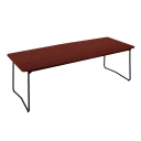 Grythyttan Stålmöbler B31 bord 230 cm Mørkerød / Svart
