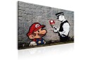 Tavle Mario And Cop By Banksy 120X80 Artgeist sp. z o. o.