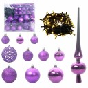 vidaXL Julekule Sett med 300 LED 120 pcs Syrin Plast