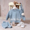 Bluum Strik Strikkesett Hval - garnpakke i Bluum Pure Eco Baby Wool
