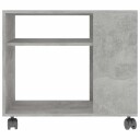 vidaXL Sidebord betonggrå 70x35x55 cm konstruert tre