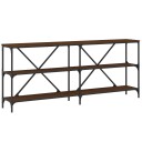 vidaXL Salongbord brun eik 180x30x75 cm konstruert tre og jern