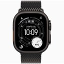 Apple Watch Ultra 3 GPS + Cellular 49mm Black Titanium Case with Black Titanium Milanese Loop Large