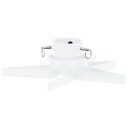 vidaXL Juletrestativ hvit 47x47x13,5 cm