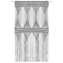 vidaXL Makramé gardin antrasitt 140x240 cm bomull