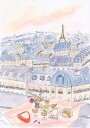 Parisian Rooftop Picnic With Eiffel Tower Views Plakat / 100x150cm