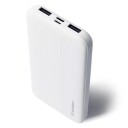Wozinsky 10000mAh Powerbank med 2 USB-porter Hvit
