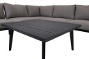Brafab Villac soffgrupp Svart med beige dyna 2 st 2 sitsmoduler hörn & soffbord