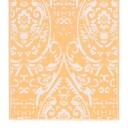 vidaXL Uteteppe oransje og hvit 120x180 cm PP
