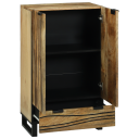  Høybord med skuff Brun 60 x 33 x 100 cm heltre mango