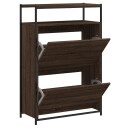  Skoskap brun eik 75x34x112 cm konstruert tre 8721012382749