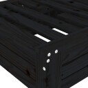 Parasollfotdeksel svart heltre furu 825335