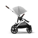 Cybex Søsken/tvillingvogn Gazelle S  Lava Grey/Sølv
