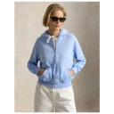 Polo Ralph Lauren Lightweight Fleece Full Zip Hoodie   Blue   M