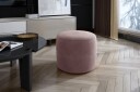 Linsyna Sittepuff Rund   Rosa