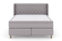 Select No 5 Komplett Sengepakke 180x200 Fast Lateks Lysegrå/Kobberben