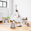 3 Sprouts Storage Box White Owl