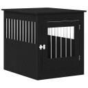 Vidaxl Hundeburmøbler Svart Eik 64.5X80X71 cm Konstruert Tre