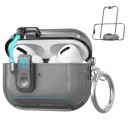 Etui med stativ for AirPods 4 Transparent svart