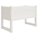 vidaXL Plantekasse hvit 78x40x52 cm heltre furu