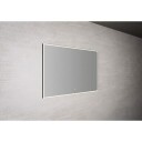 Linn Bad Vange spejl med lys 120x70 cm sort
