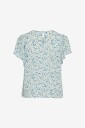 Vila   Bluse viGreis S/S O neck Top/rn   Hvit