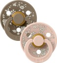 BIBS x Liberty Colour Smokk 2-Pack Lateks Str 2 Rund Capel/Blush Mix