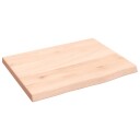 Benkeplate til bad 40x30x2 cm ubehandlet heltre
