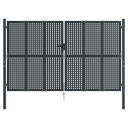vidaXL Hageport antrasitt 300x225 cm stål
