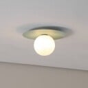 TK Lighting Pixie taklampe mintgrønn glass Ø 25 cm kule G9
