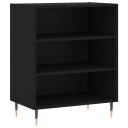 vidaXL Skjenk svart 57x35x70 cm konstruert tre