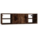 Vegghylle røkt eik 102x30x29 cm konstruert tre 8720845693947
