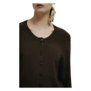 Erika Cavallini Dame Strikkevarer Brun XS