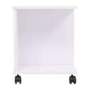 vidaXL Rullende hylle 50x35x42 cm hvit