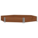 Høybed sekskantet brun 160x160 cm heltre furu