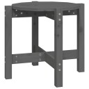vidaXL Salongbord grå Ø 52,5x45 cm heltre furu