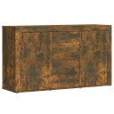 vidaXL Skjenk røkt eik 120x36x69 cm konstruert tre